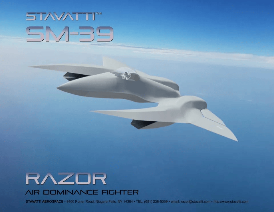 美国公布新六代机SM-39“剃刀”，4马赫超级战机，这造型真能飞起来？
