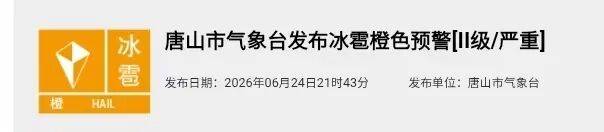 河北唐山遭遇雷暴大风冰雹极端天气，市民：冰雹鸡蛋大小，刚砸下来时以为自家锅子炸了