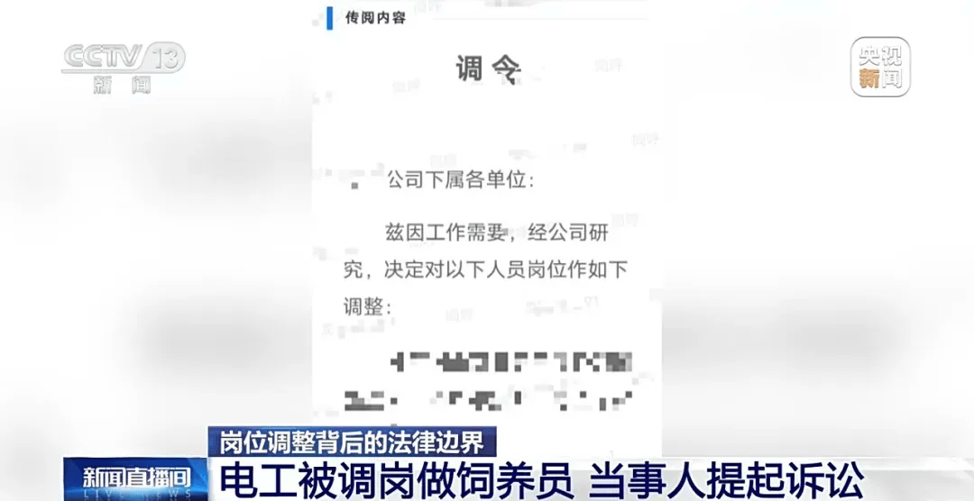 湖南一电工突然被领导调去养猪，工资待遇不变，还给3个月培训期，当事人提起诉讼，公司被判支付补偿金